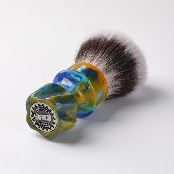 2026 YAQI Starry Night 28MM Synthetic Hair Wet Shaving Brush for Men New Model