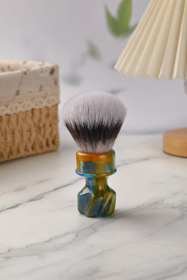 2026 YAQI Starry Night 28MM Synthetic Hair Wet Shaving Brush for Men New Model