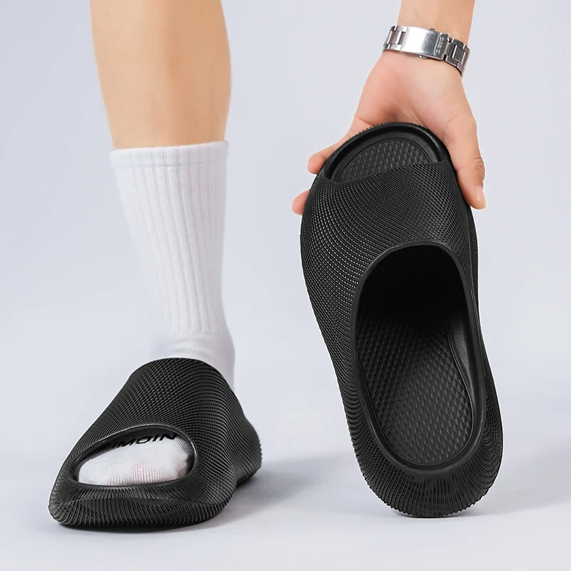 2026 New Men Summer Leisure Platform Slippers Women House Shoes Soft EVA Camouflage Print Anti-slip Couples Home Beach Slides
