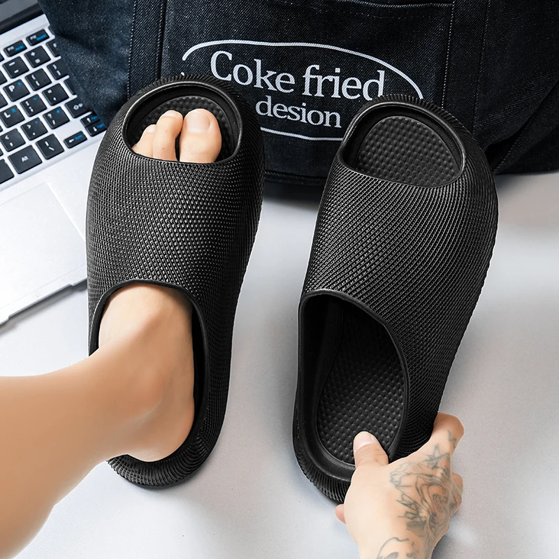 2026 New Men Summer Leisure Platform Slippers Women House Shoes Soft EVA Camouflage Print Anti-slip Couples Home Beach Slides