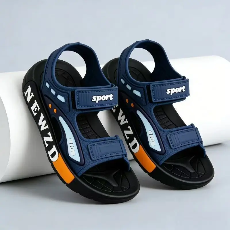 2026 Summer Boys Closed Toe Sport Sandals Lightweight Non-Slip Soft Sole Kids Beach Shoes Outdoor Casual Walking Sandals for Tod