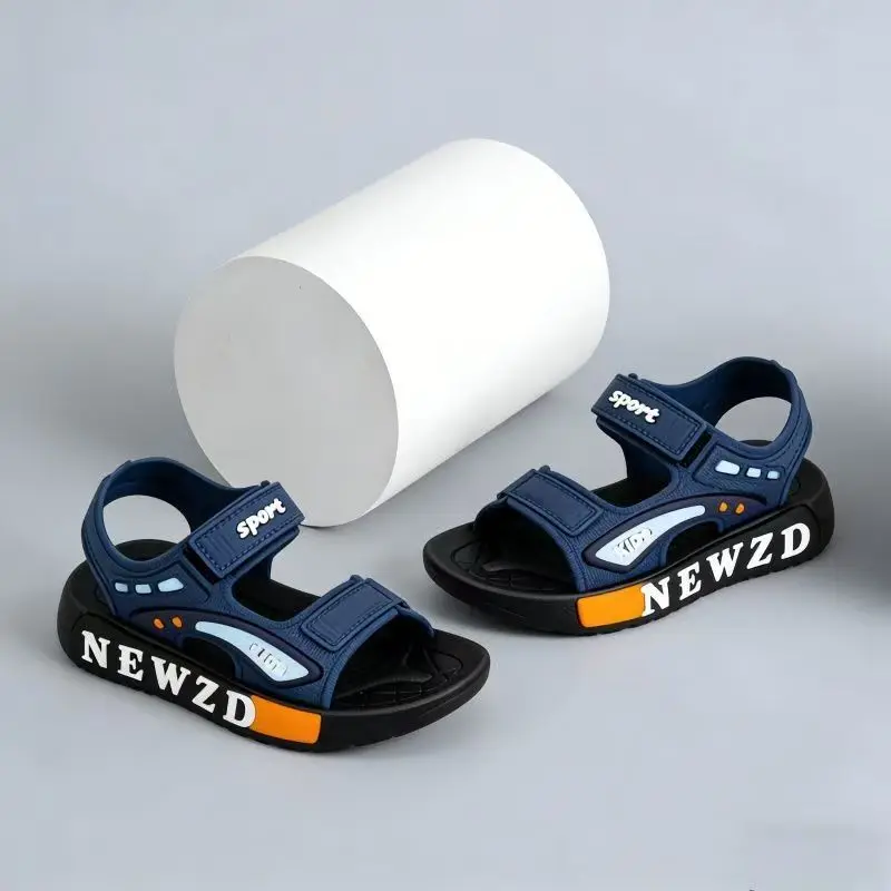 2026 Summer Boys Closed Toe Sport Sandals Lightweight Non-Slip Soft Sole Kids Beach Shoes Outdoor Casual Walking Sandals for Tod