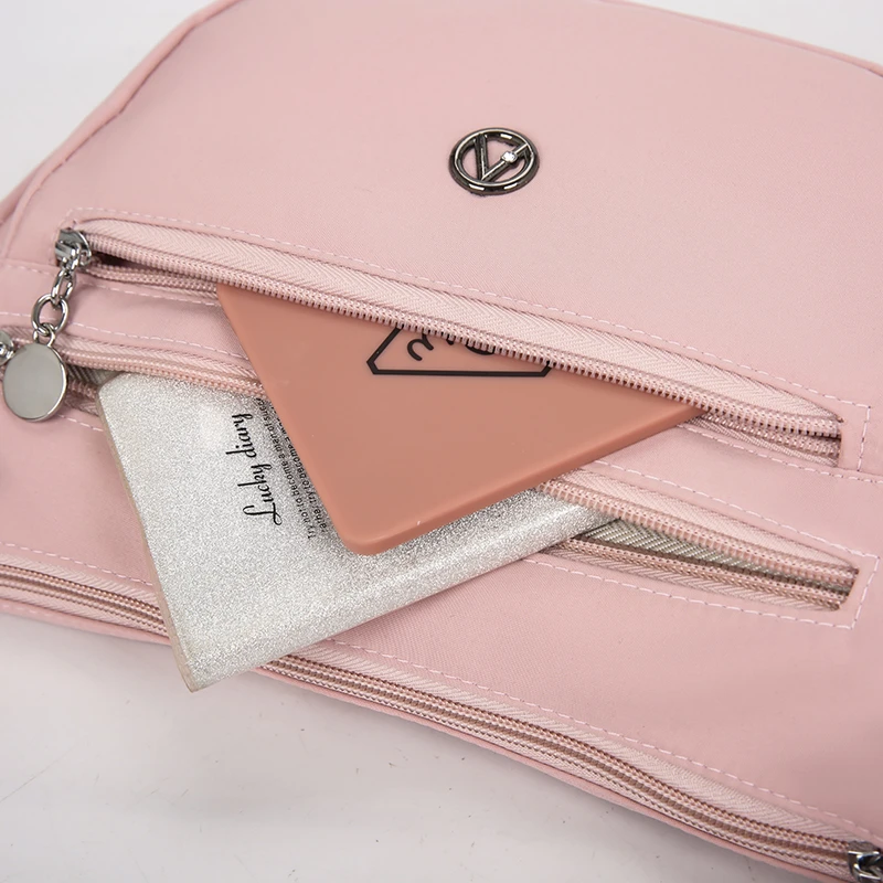 Women Crossbody Bag Water Resistant Large Capacity Nylon Multi Pocket Travel Commuter Work Phone Wallet Cosmetic Organizer