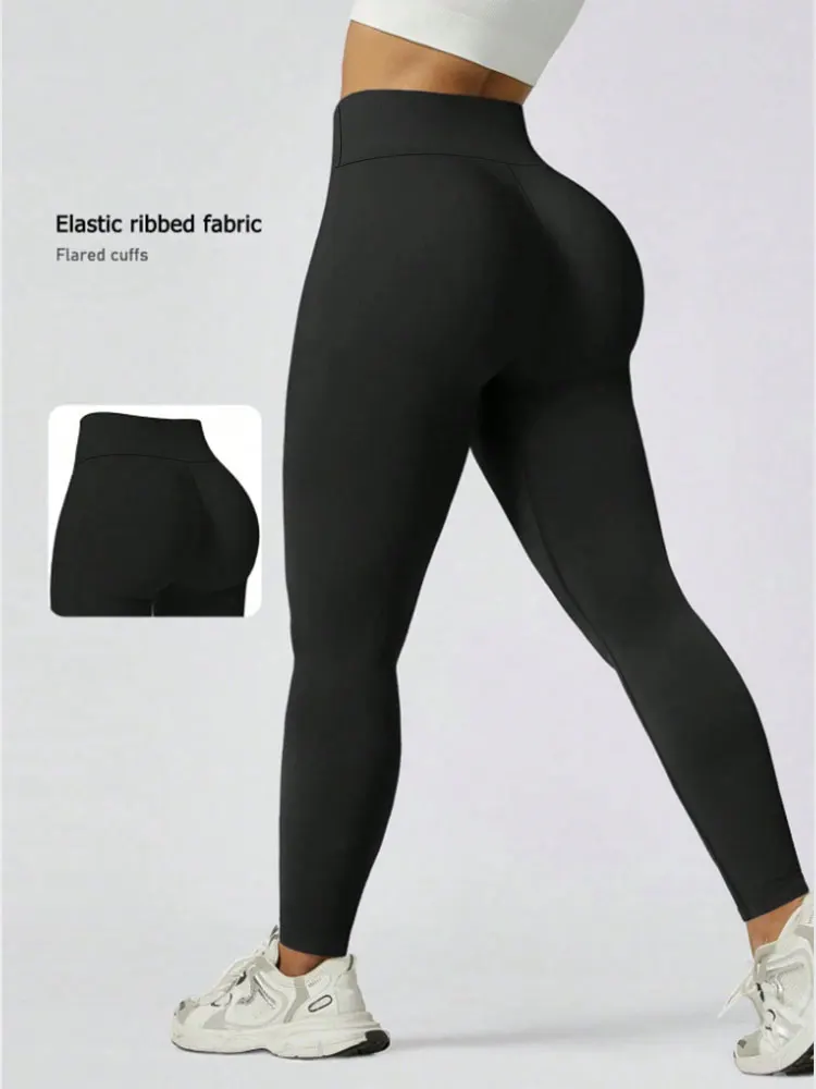 Christmas High Waist Tummy Control Butt Lifting Yoga Leggings Slim Fitness Workout Pants Black Stretchy Athletic Womens Trousers