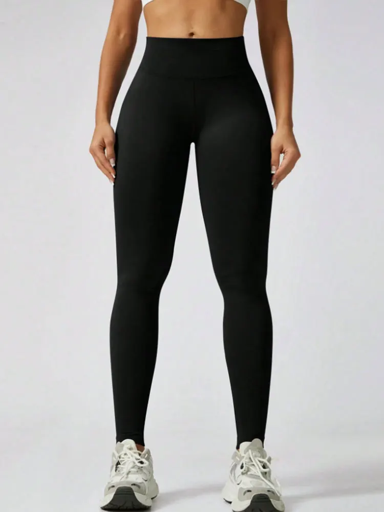 Christmas High Waist Tummy Control Butt Lifting Yoga Leggings Slim Fitness Workout Pants Black Stretchy Athletic Womens Trousers