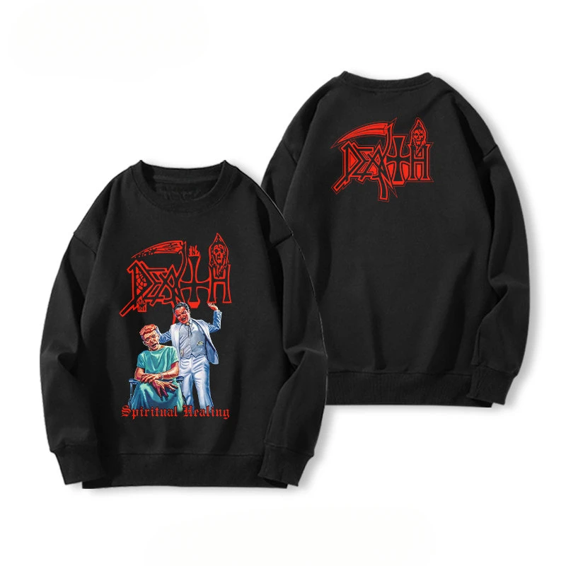 Y2k DEATH Leprosy Death Metal Band Hoodie Men and Women Autumn/winter American Rock Top Trend