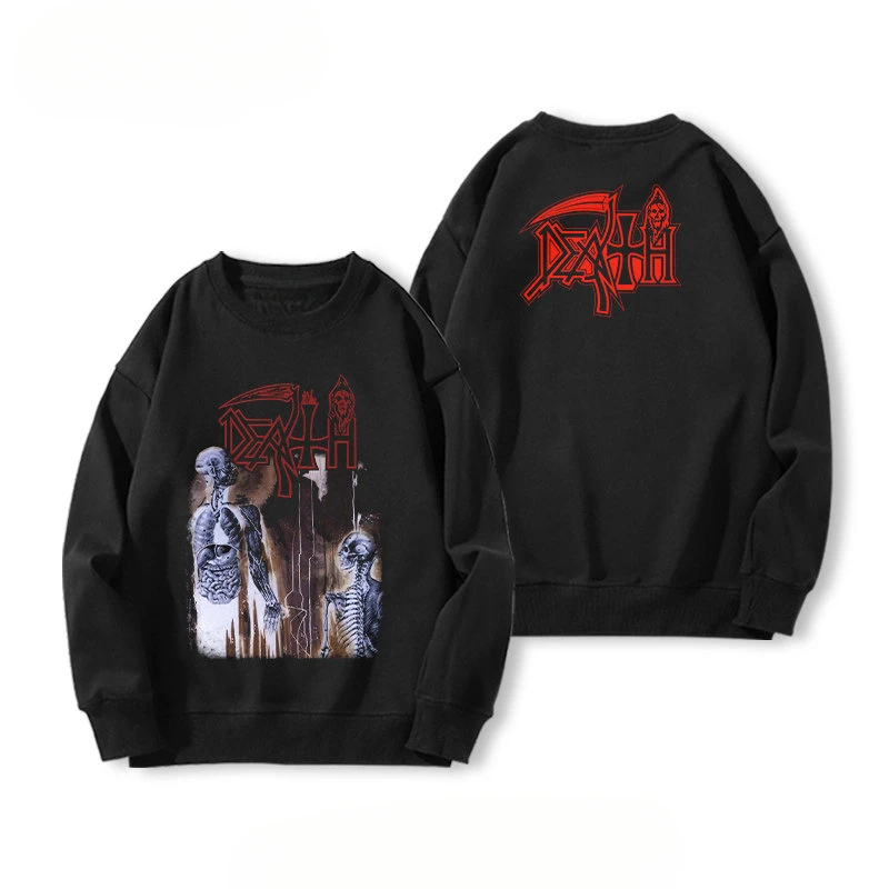 Y2k DEATH Leprosy Death Metal Band Hoodie Men and Women Autumn/winter American Rock Top Trend