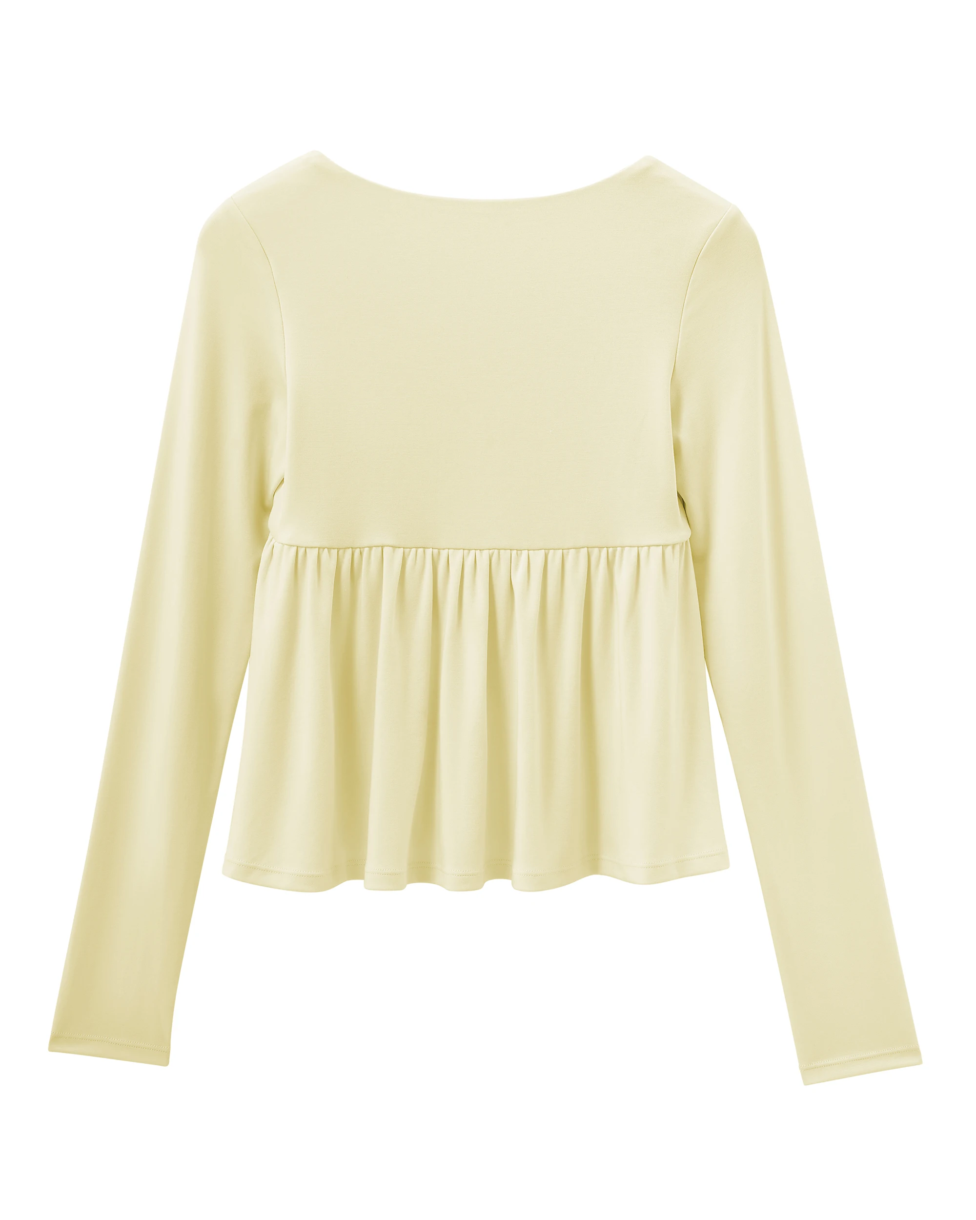 Women Fairy Y2k Cottage T-shirt Coquette Square Neck Long Sleeve Babydoll Tees Autumn Spring Vintage Clothes Casual Pullover Top