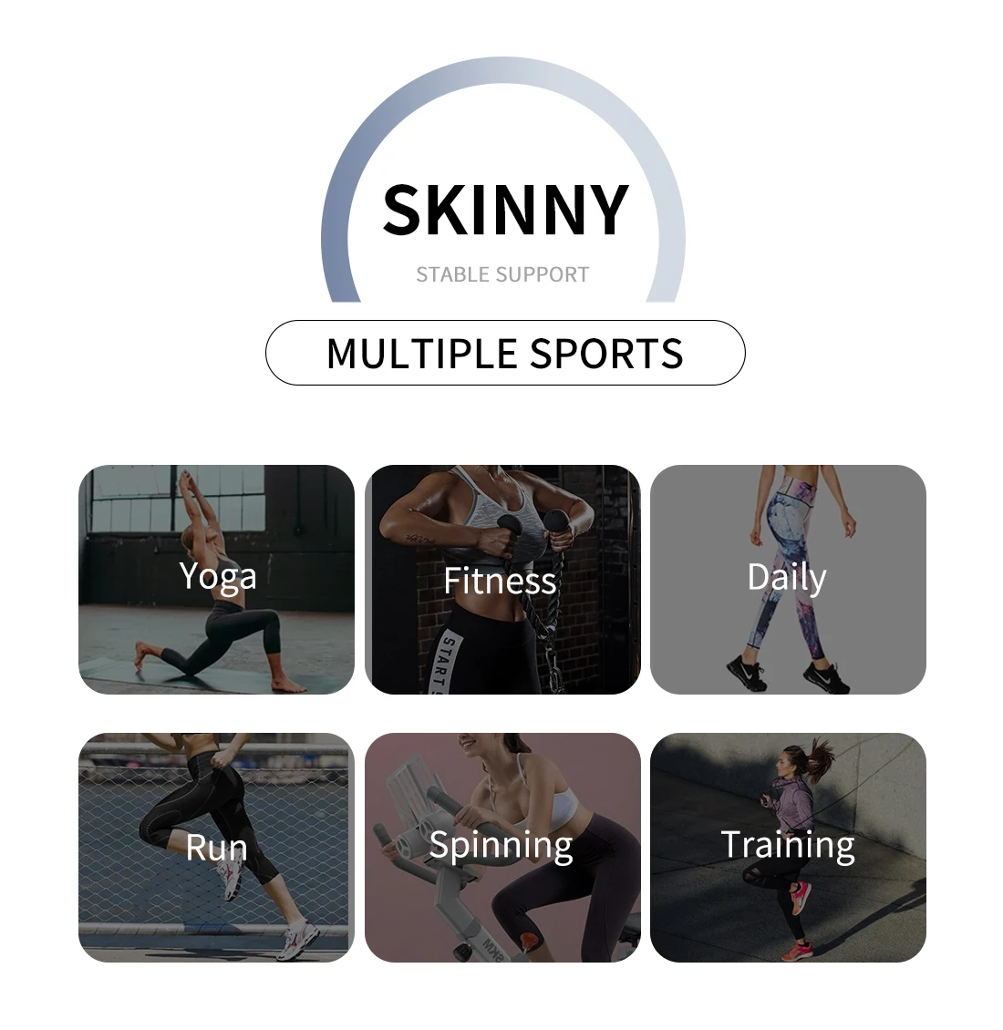 Ladies' high-waisted skeleton rose print elastic breathable fitness outdoor sports base pants