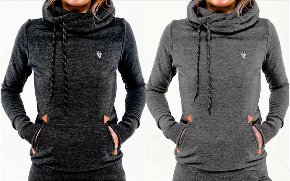 Long Sleeve Embroidered Hoodie with Pocket Fashion Trend Autumn Clothing for Casual Wear