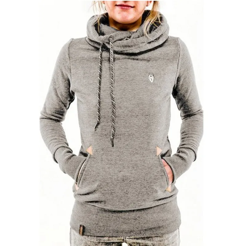 Long Sleeve Embroidered Hoodie with Pocket Fashion Trend Autumn Clothing for Casual Wear
