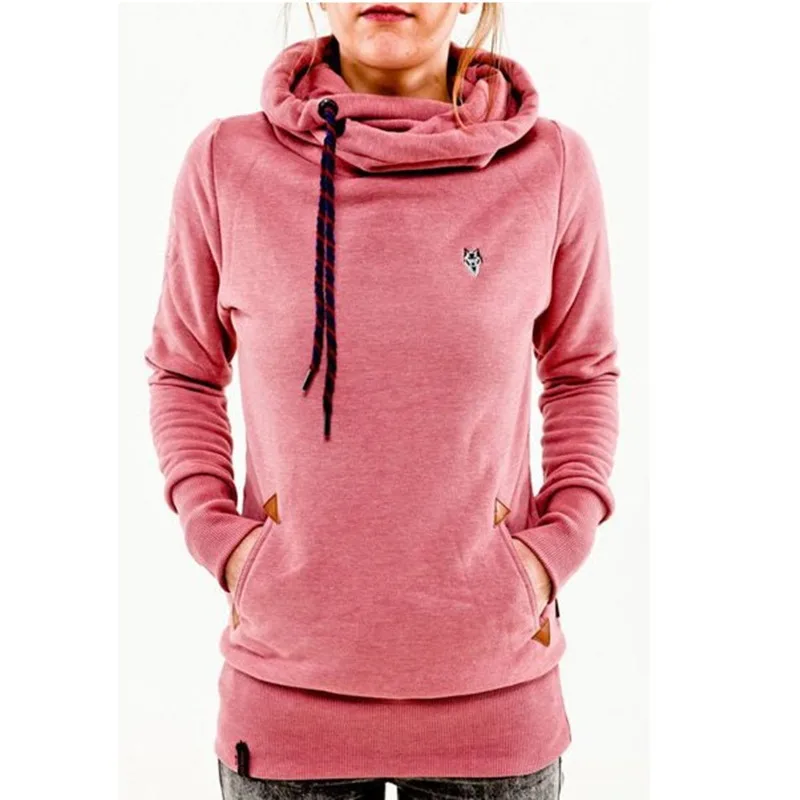 Long Sleeve Embroidered Hoodie with Pocket Fashion Trend Autumn Clothing for Casual Wear