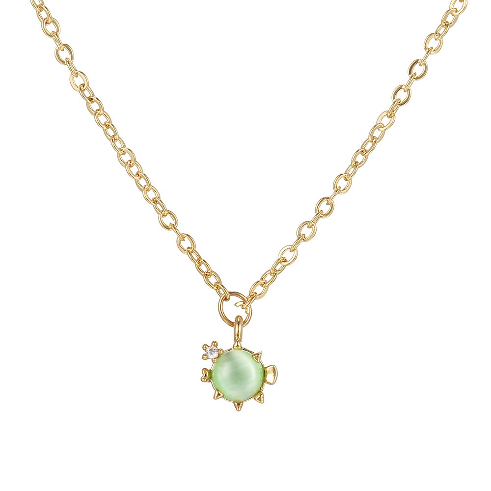 Ins Hot Sale Multicolor Crystal Ocean Animal Charm Pendant&necklaces for Women Delicate Starfish Chain Choker Necklaces