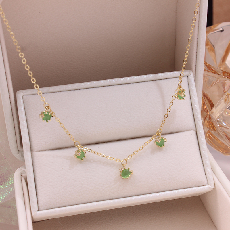 Ins Hot Sale Multicolor Crystal Ocean Animal Charm Pendant&necklaces for Women Delicate Starfish Chain Choker Necklaces