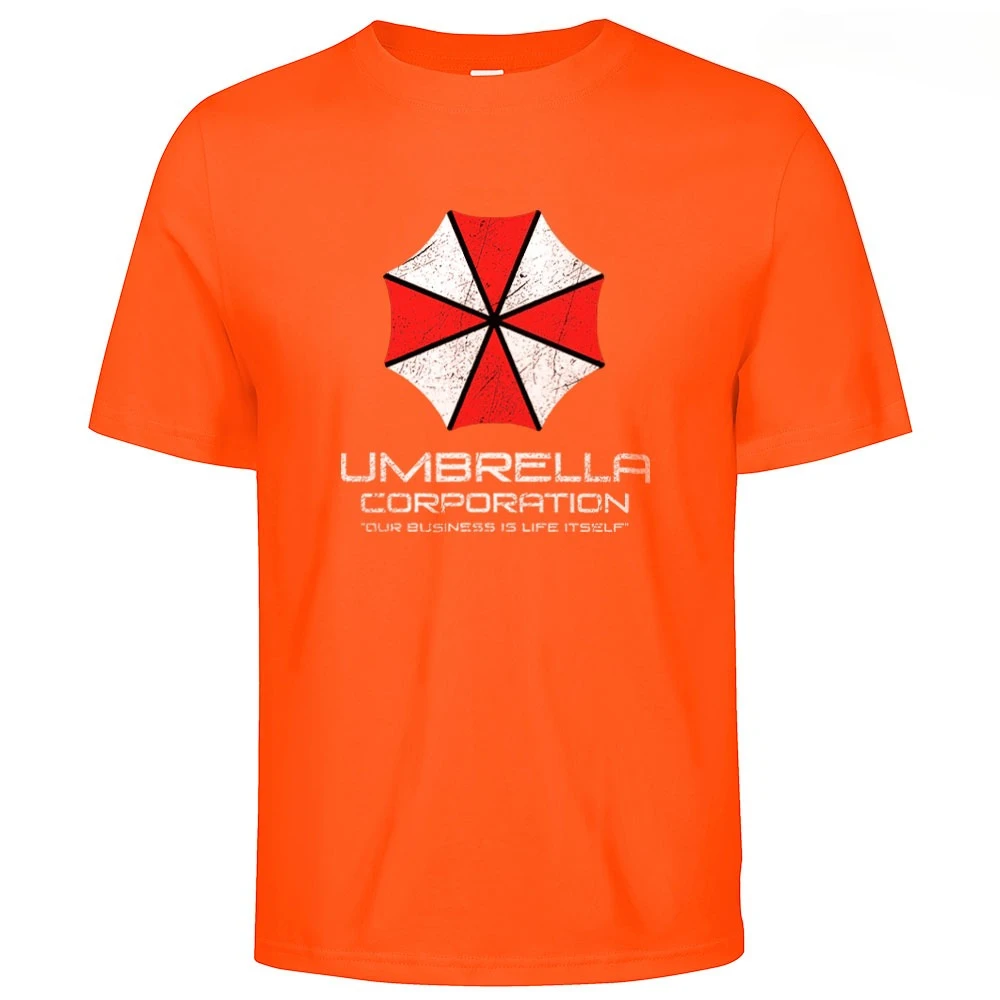 Mens Cotton Umbrella Corporation Graphic T Shirt Street Casual Style Tee for Men and Women