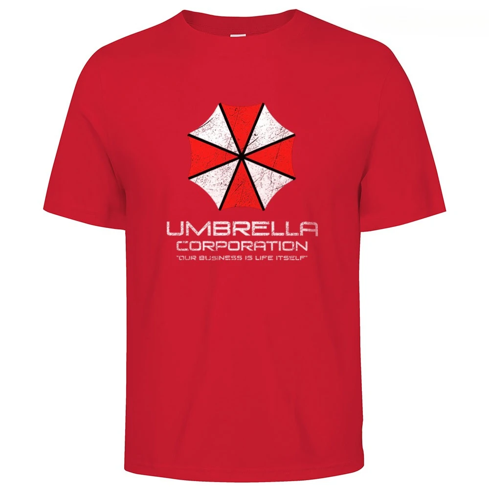 Mens Cotton Umbrella Corporation Graphic T Shirt Street Casual Style Tee for Men and Women
