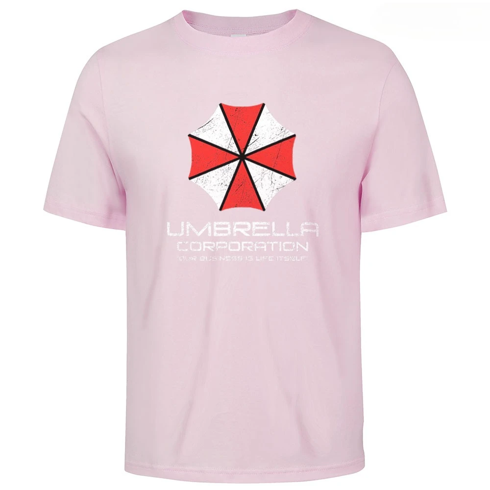 Mens Cotton Umbrella Corporation Graphic T Shirt Street Casual Style Tee for Men and Women