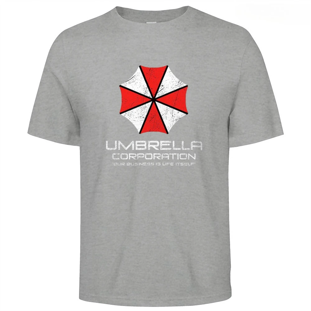 Mens Cotton Umbrella Corporation Graphic T Shirt Street Casual Style Tee for Men and Women