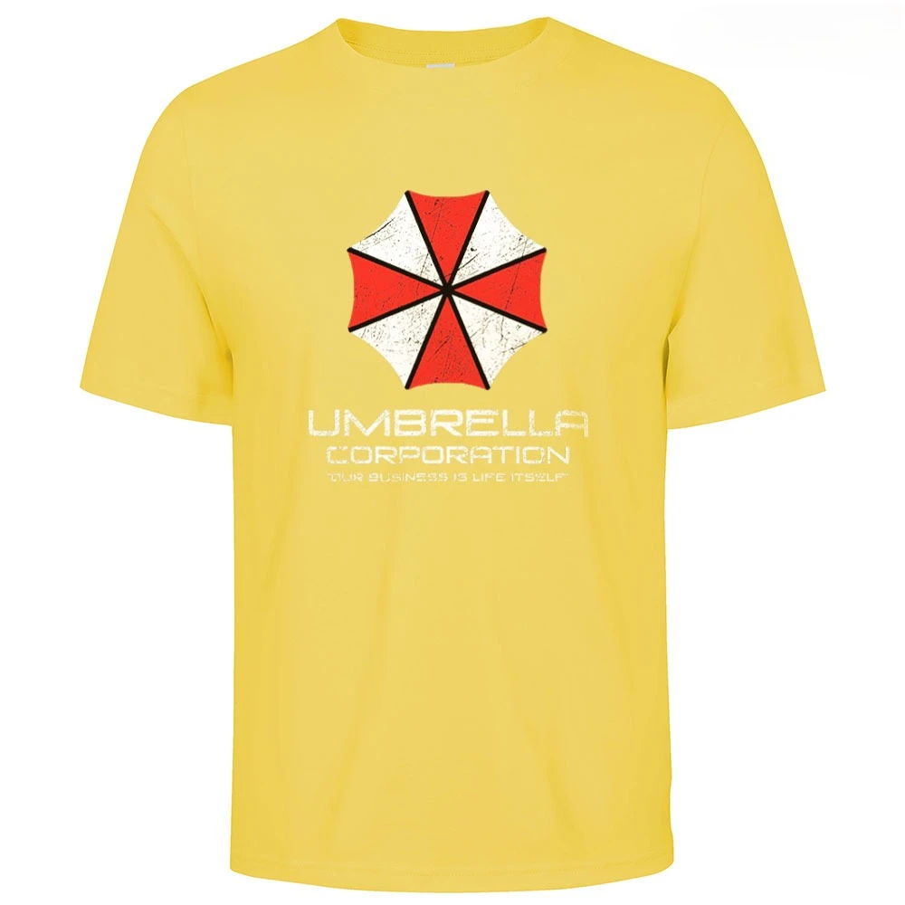 Mens Cotton Umbrella Corporation Graphic T Shirt Street Casual Style Tee for Men and Women