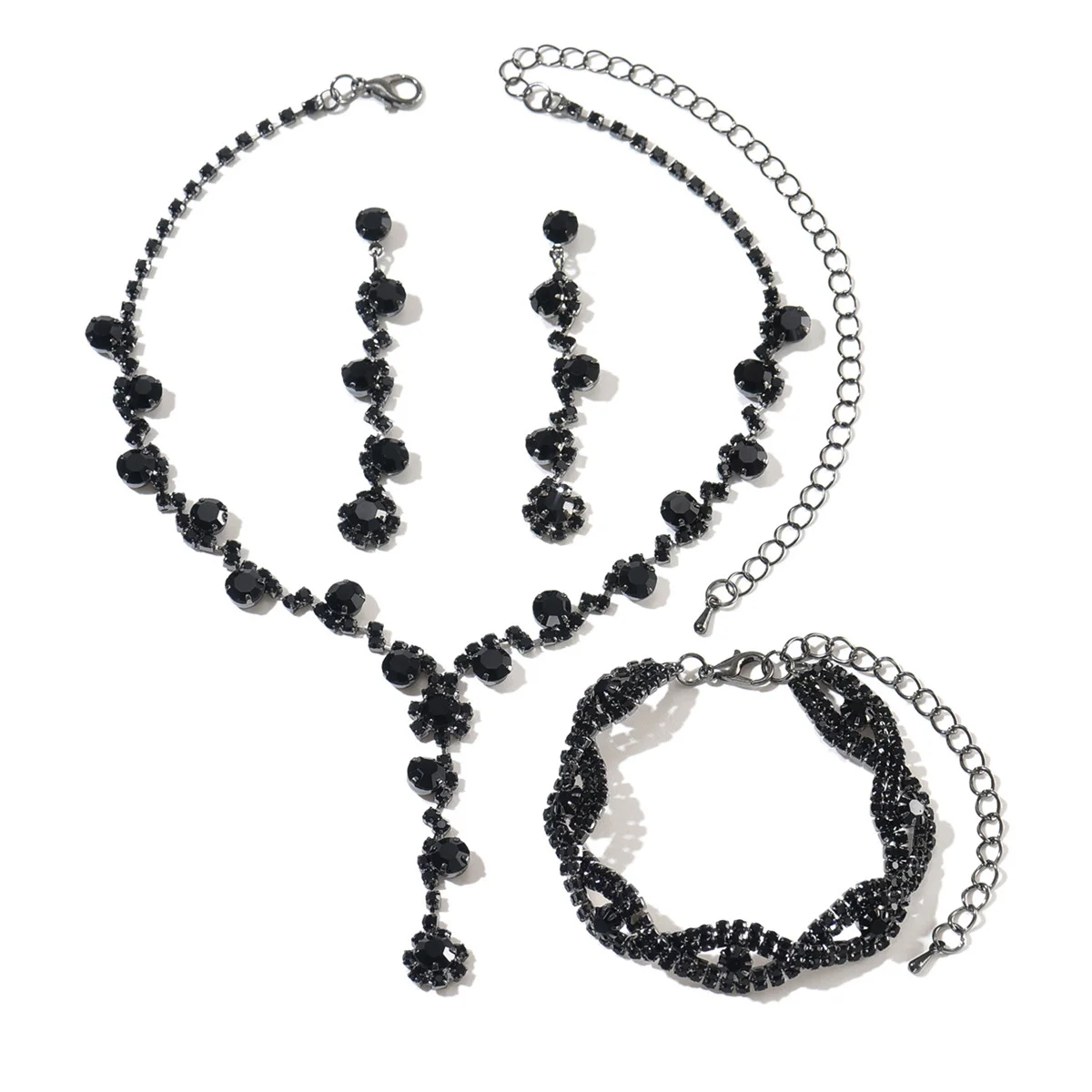 Halloween necklace, earrings and bracelet set - perfect for parties and formal events, highly versatile and stylish.