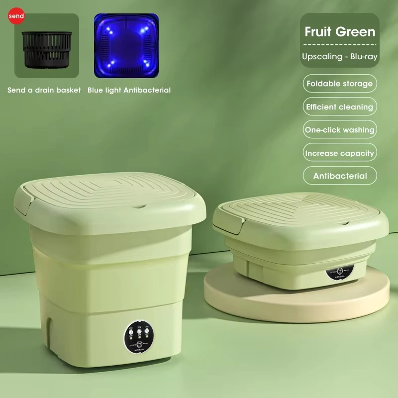 Folding Portable Mini Spin Dryer Centrifuge for Clothes Socks Underwear Dehydration EU