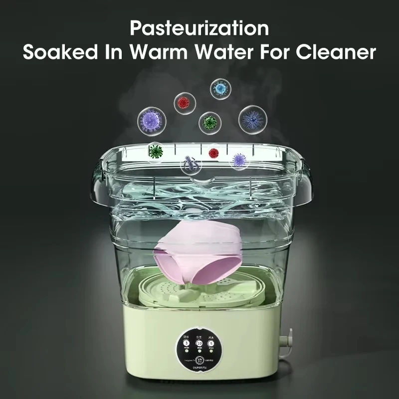 Folding Portable Mini Spin Dryer Centrifuge for Clothes Socks Underwear Dehydration EU