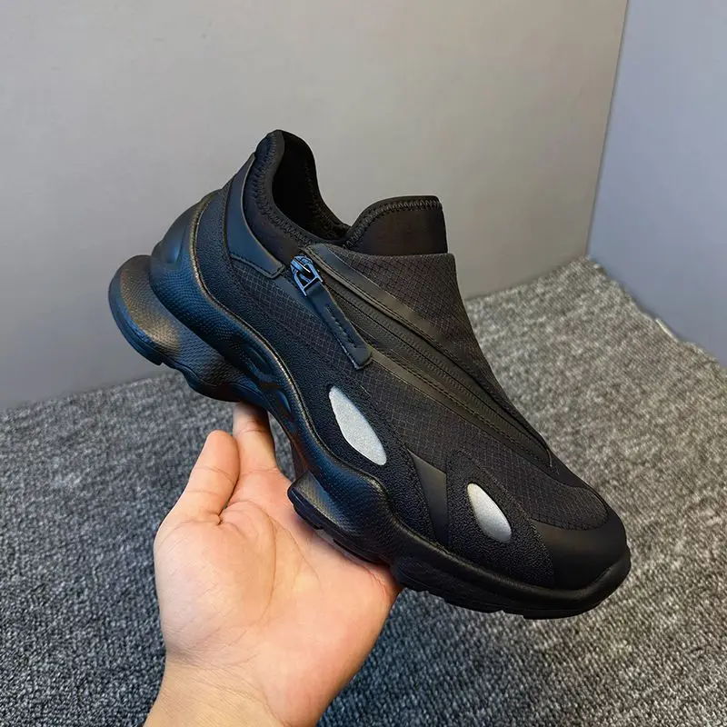 Summer new men's shoes mesh breathable casual shoes thick soled fashionable casual sports shoes outdoor comfortable work shoes