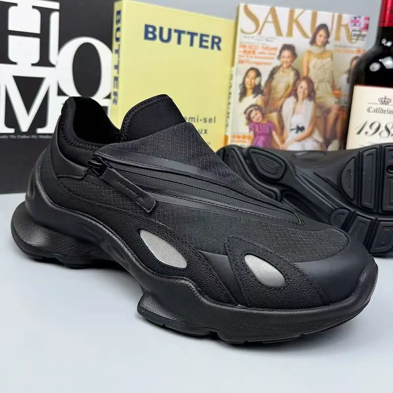 Summer new men's shoes mesh breathable casual shoes thick soled fashionable casual sports shoes outdoor comfortable work shoes