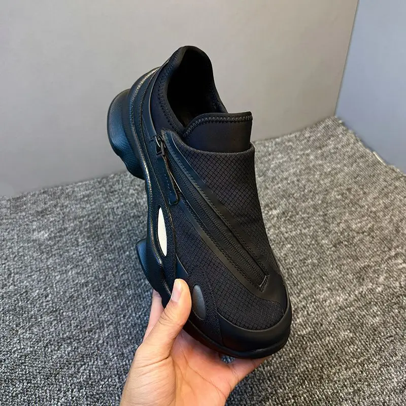 Summer new men's shoes mesh breathable casual shoes thick soled fashionable casual sports shoes outdoor comfortable work shoes