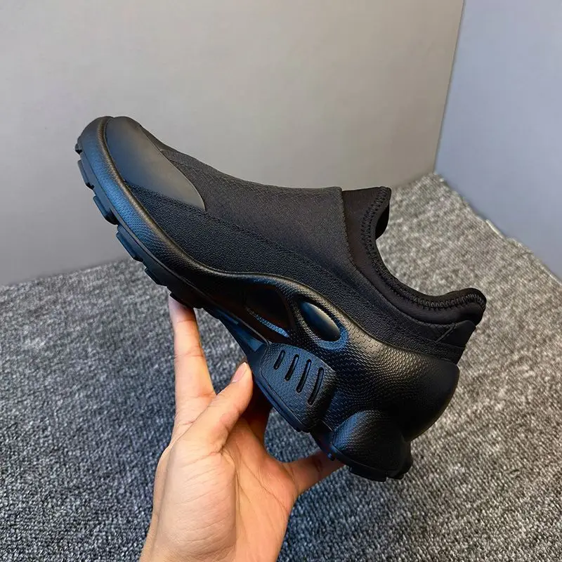 Summer new men's shoes mesh breathable casual shoes thick soled fashionable casual sports shoes outdoor comfortable work shoes