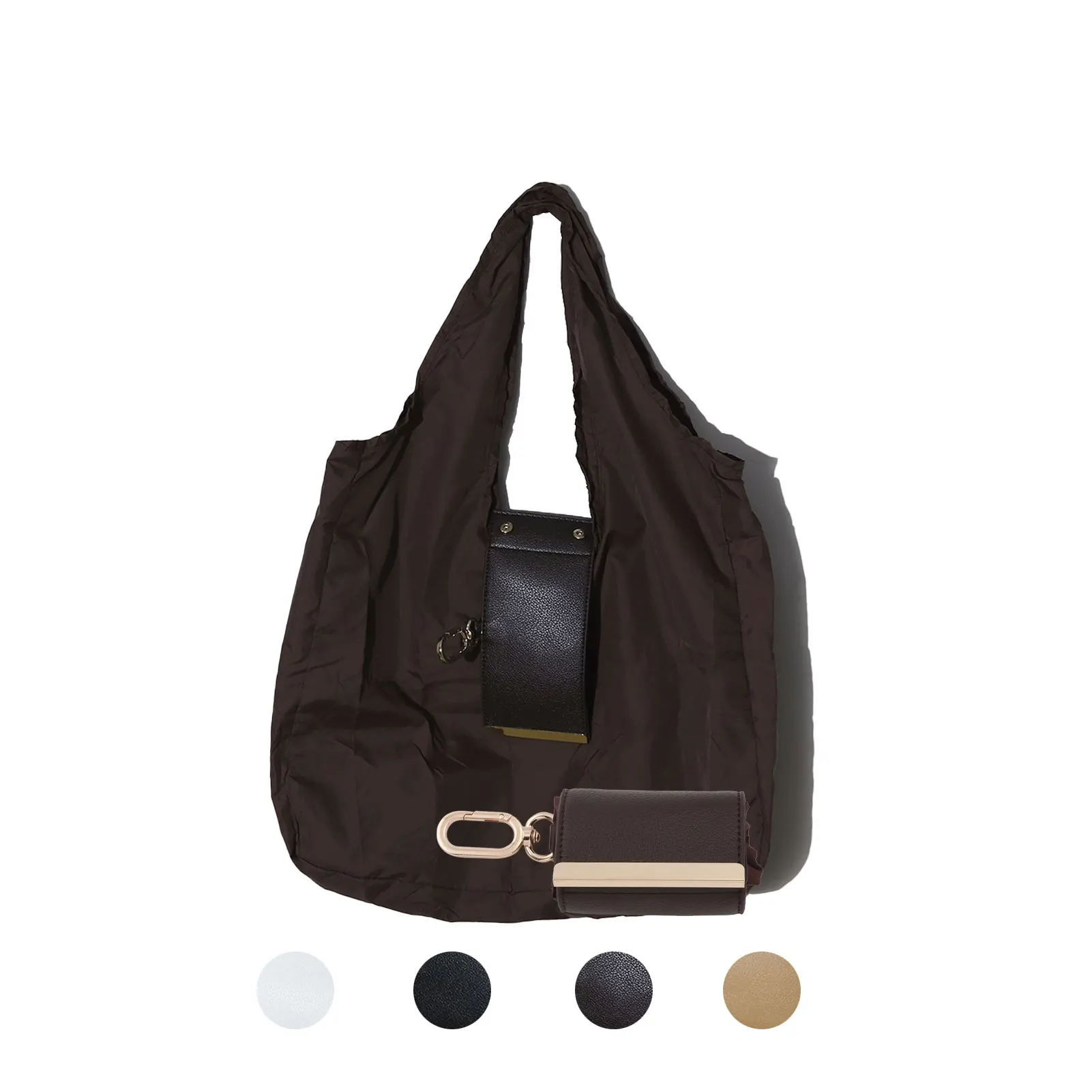 Women Canvas Tote Bag Large Keychain Capacity Shoulder Handbag With Inner Pouch Zipper Casual For Work School Travel Shopping