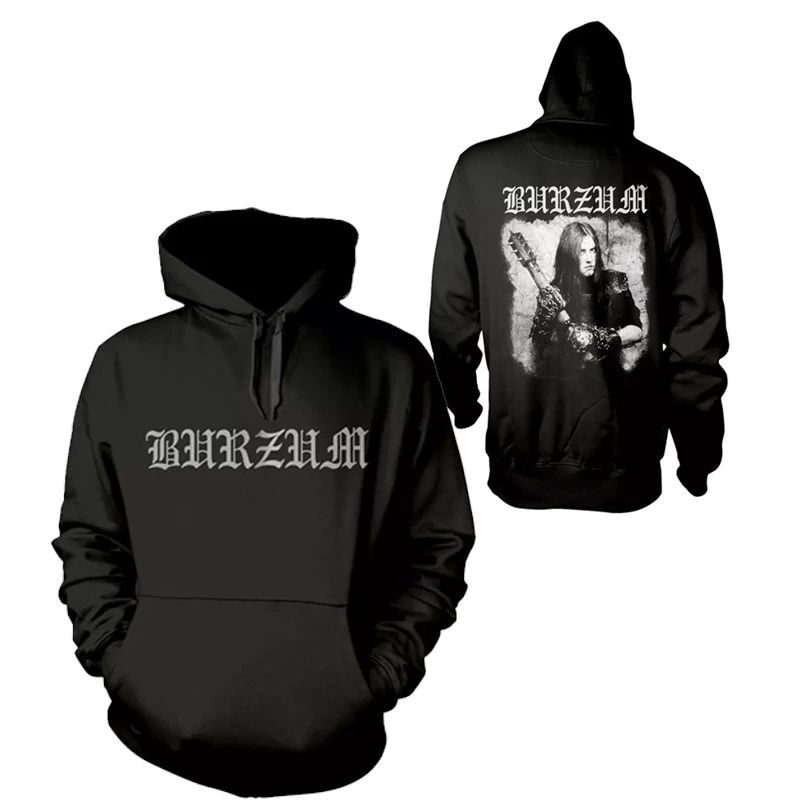 Retro Autumn/Winter New Style Burzum Norwegian Black Metal Rock Dark Long-Sleeved Thick Loose Hooded Sweatshirt