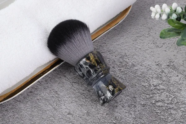 2026 YAQI ROCKS 28mm Synthetic Hair Resin Handle Men Wet Shaving Brush
