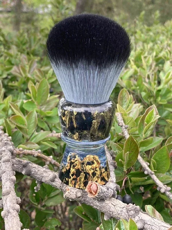 2026 YAQI ROCKS 28mm Synthetic Hair Resin Handle Men Wet Shaving Brush