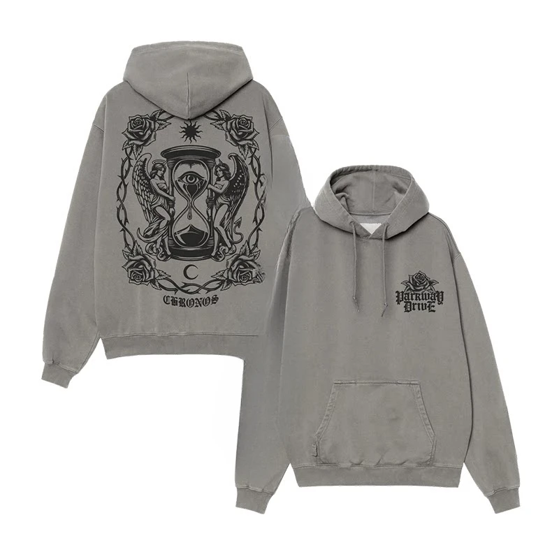 Parkway Drive Retro Casual Loose Men's and Women's Hooded Sweatshirts Top