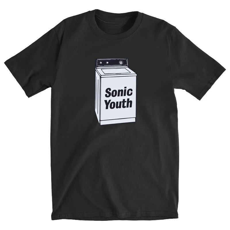 SONIC YOUTH Blue T-shirt Sonic Youth Washing Machine Album Casual T-Shirt Men's and Women's Luxury Brand Top