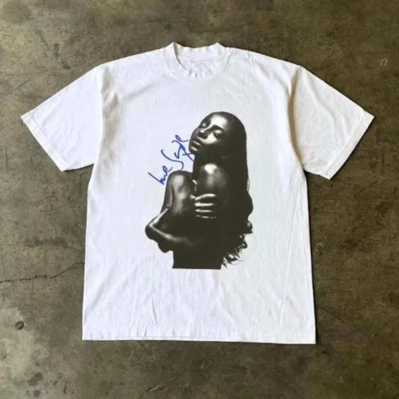 2026 Summer New Style Sade Love Luxury Edition T-Shirt - High-Quality, Comfortable and Casual Men's Round-neck Printed T-Shirt