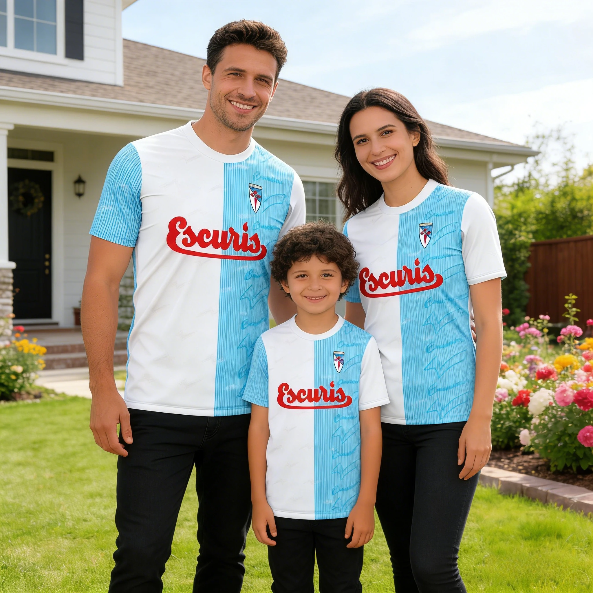2026 Best-Selling Model - Spanish Fans Training Sports Moisture-Wicking Short-Sleeved T-Shirt - Family Clothing Set