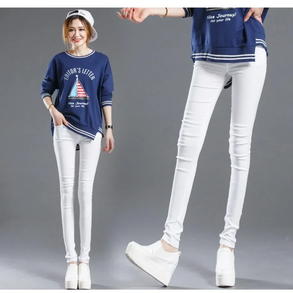 Summer Women Sexy Elastic Casual Skinny Leggings Slim Pencil High Elastic Pants Lifting Straight Comfort Joggers Female Clothing