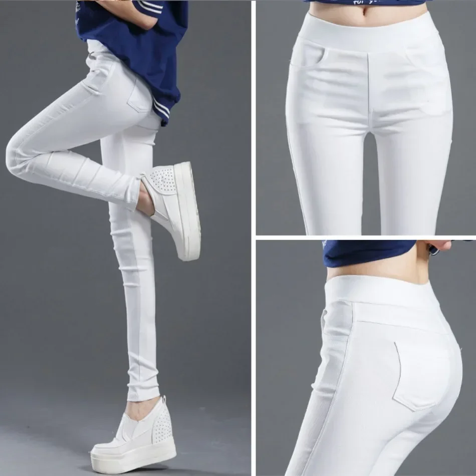 Summer Women Sexy Elastic Casual Skinny Leggings Slim Pencil High Elastic Pants Lifting Straight Comfort Joggers Female Clothing
