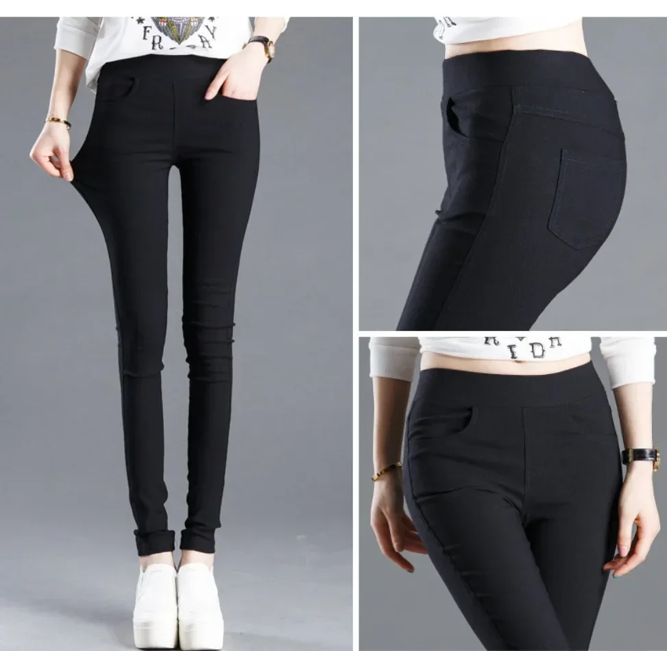 Summer Women Sexy Elastic Casual Skinny Leggings Slim Pencil High Elastic Pants Lifting Straight Comfort Joggers Female Clothing