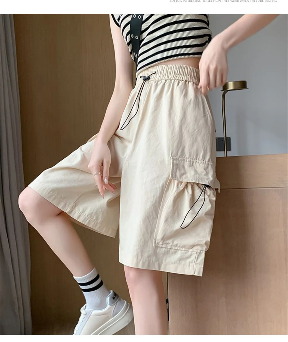 2026 Women Summer Japanese Cat Embroidery Elastic Waist Short Pants Y2k Aesthetic Casual Trousers Lace Patchwork Wide Leg Shorts