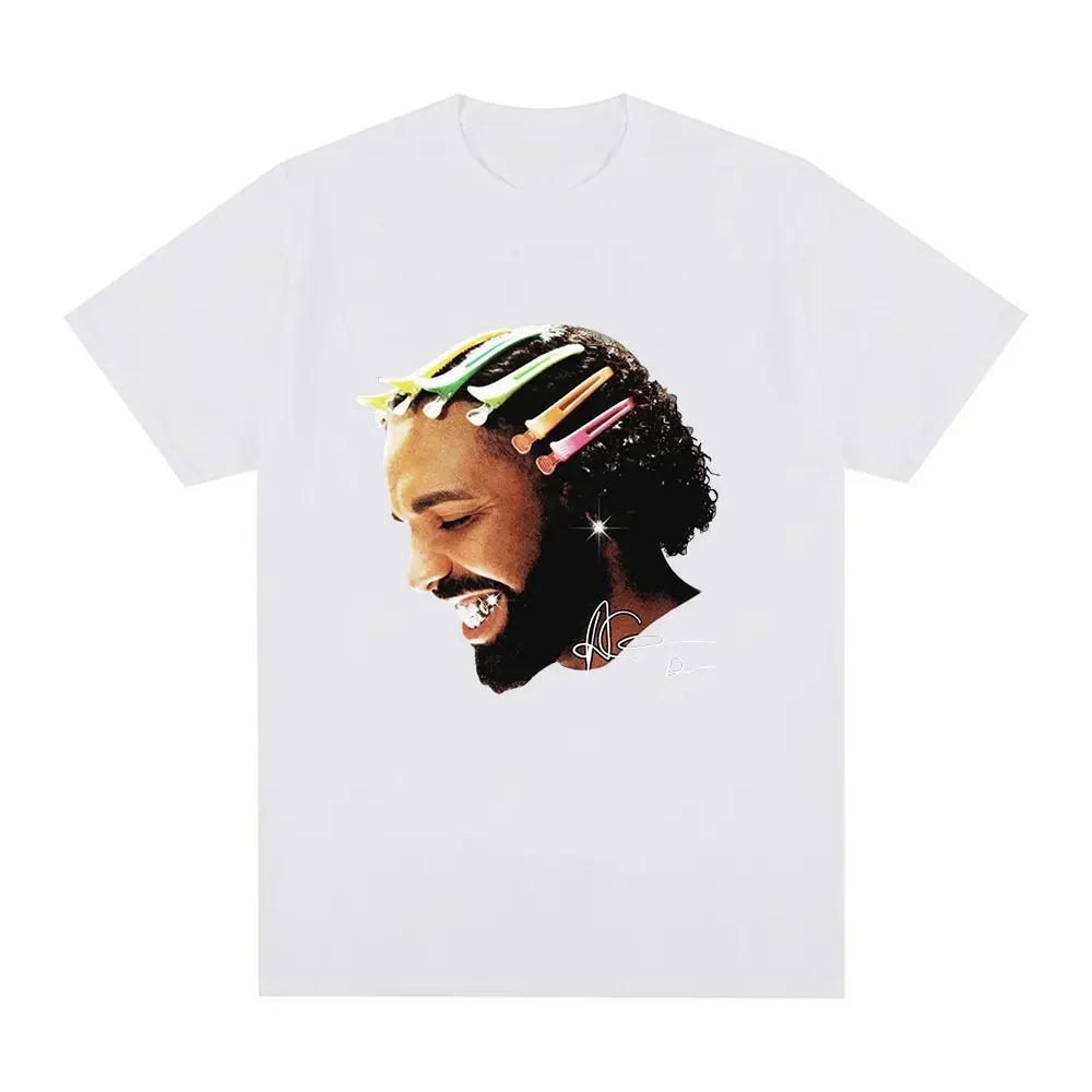 Rapper Drake for All The Dogs Pattern T-shirt Hip Hop Fashion T-shirt Casual T-shirt Plus Size Street Clothing