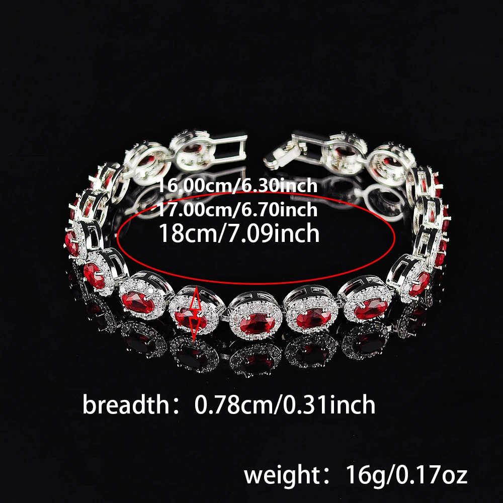 2026 New Luxury Blue Red Green Black Color Bracelet Bangle for Women Anniversary Gift Jewelry Wholesale S6923