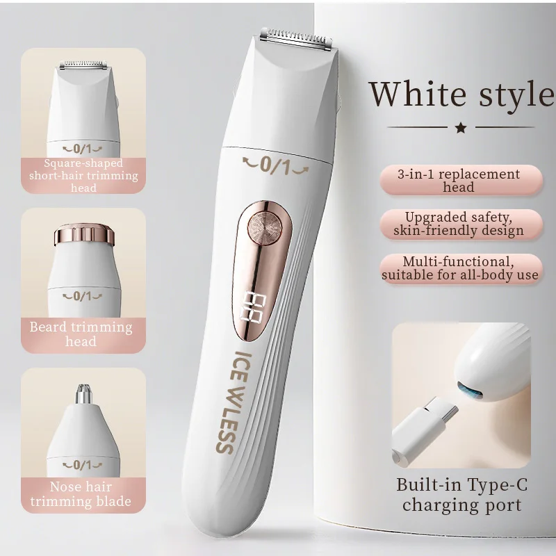 A Multifunctional Shaver, Home Underarm Hair Removal Device, Women's Home Eyebrow Trimmer, Nose Hair Remover