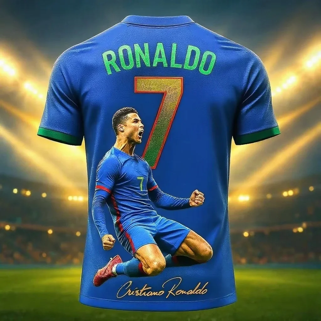 2026 New Arrival Special Edition Ronaldo 7 Football Jersey Oversize Sport Short Sleeve Training Uniform Soccer Jersey Men Tshirt