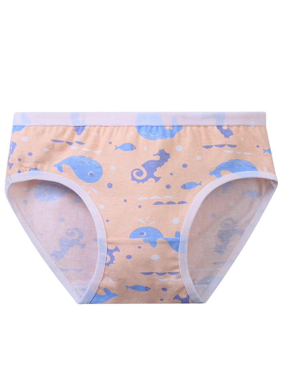12pcs Girls Underwear Panties Cotton Children's Triangle Underpants Girl Short Briefs Cartoon Print Children's Underwear