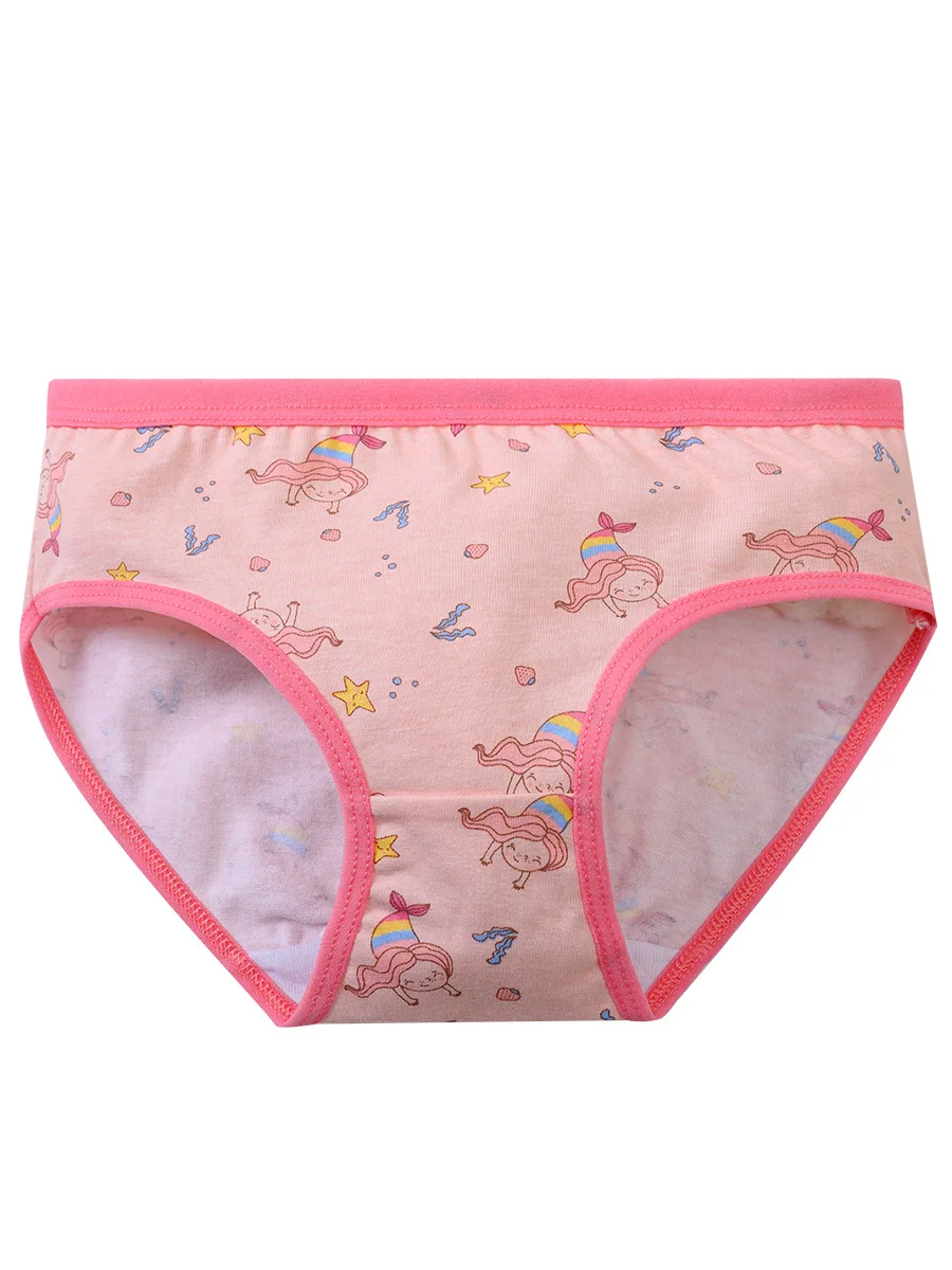 12pcs Girls Underwear Panties Cotton Children's Triangle Underpants Girl Short Briefs Cartoon Print Children's Underwear