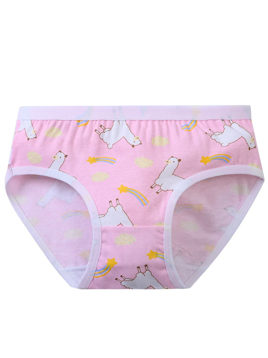 12pcs Girls Underwear Panties Cotton Children's Triangle Underpants Girl Short Briefs Cartoon Print Children's Underwear