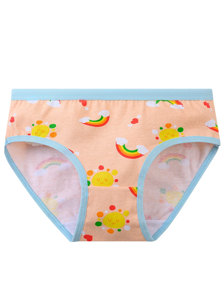 12pcs Girls Underwear Panties Cotton Children's Triangle Underpants Girl Short Briefs Cartoon Print Children's Underwear